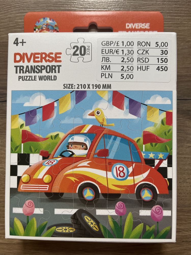 3 opakowania puzzli dla dzieci