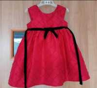 Czerwona sukieneczka 74-80