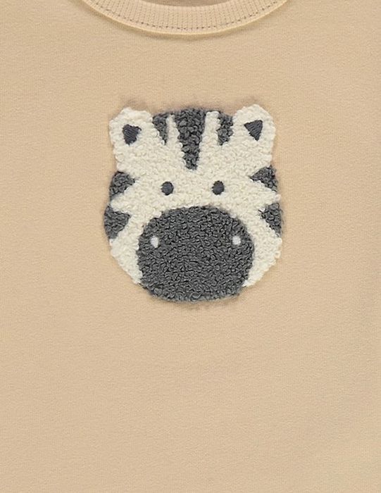 68 74 George 2pak bawełniana bluzka z długim rękawem zwierzątka zebra