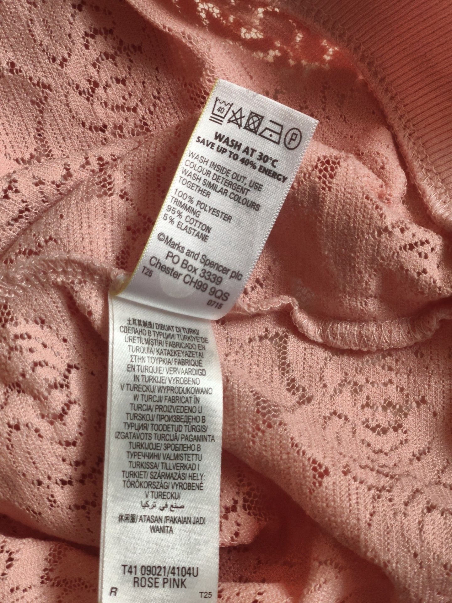 Pudroworóżowy sweterek – Marks & Spencer – XL / 42