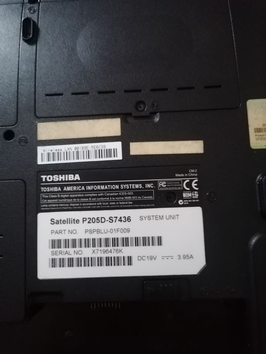 Toshiba Satellite P205D - S7436