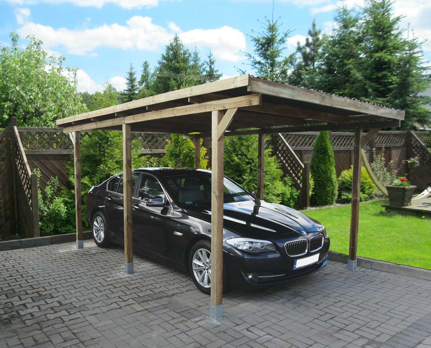 WIATA GARAŻOWA 300x500cm Carport - Płyta PVC