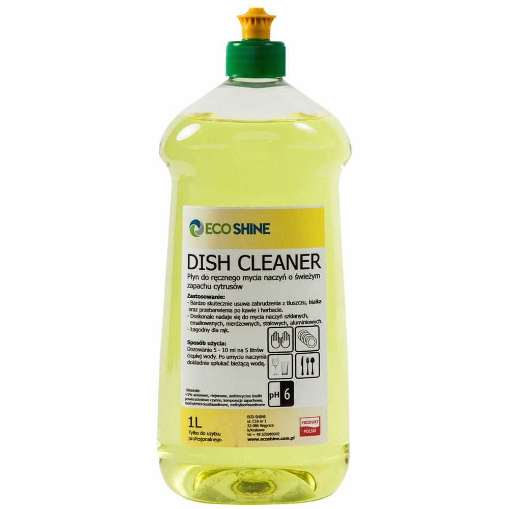 ECO SHINE Dish Cleaner uniwersalny płyn do mycia naczyń 1L