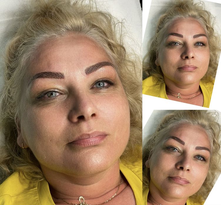 Microblading Pazdziernik modelki na Makijaż Permanentny brwi Piórkowa