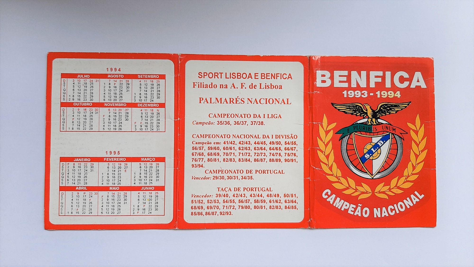 Calendários do Benfica