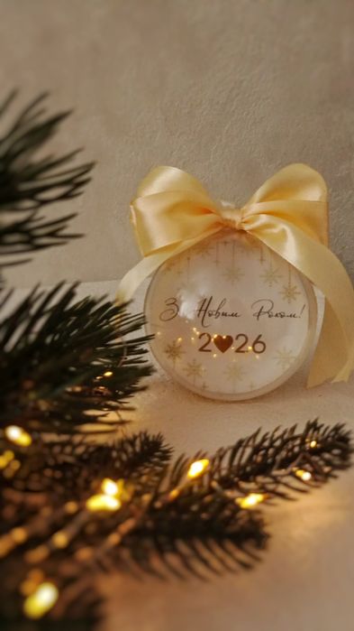 Новорічна кульки з фото на ялинку
