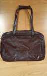 Torba, torebka na laptopa w stylu vintage skóra ciemny brąz