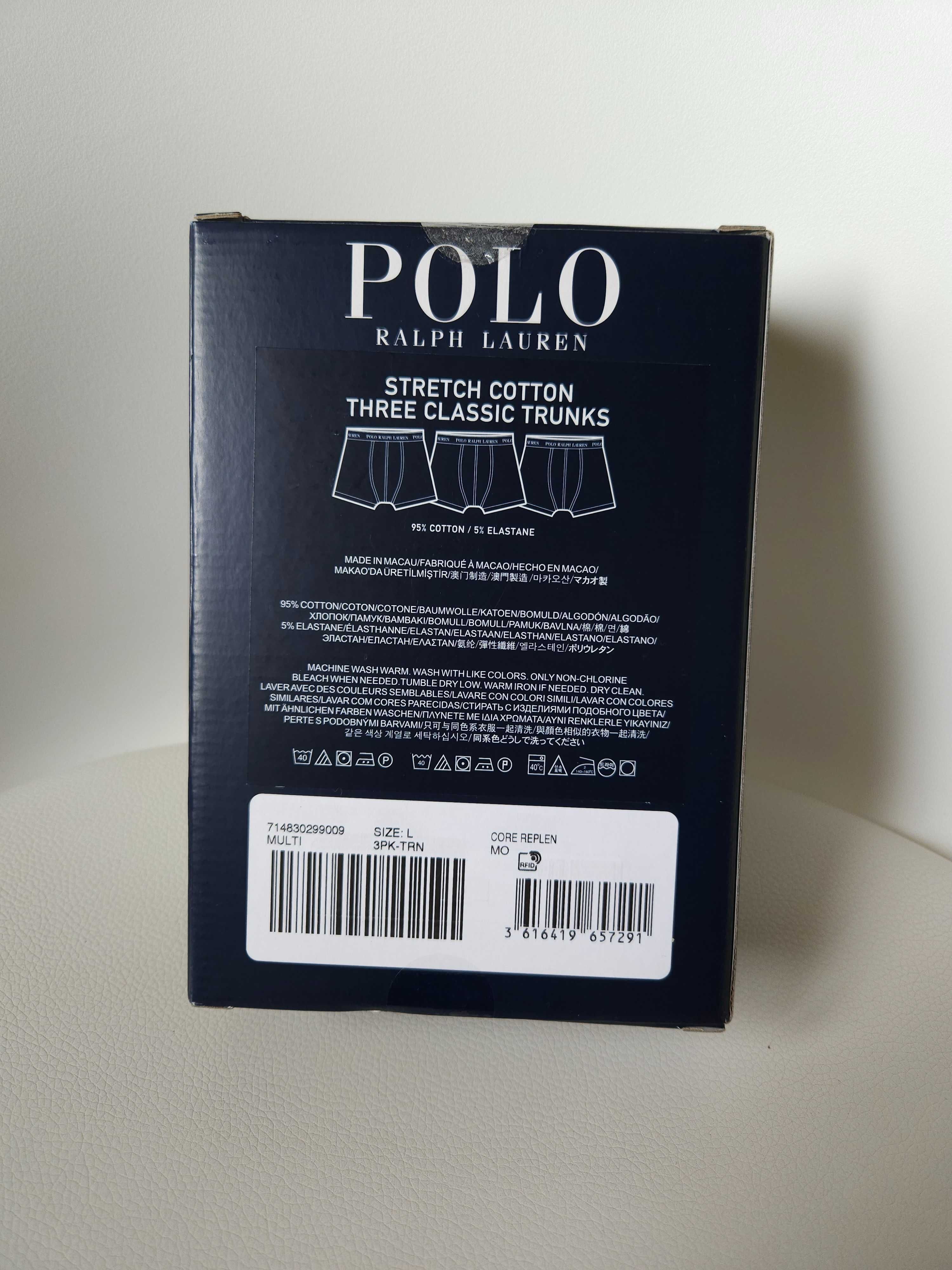 Набір чоловічих трусів polo ralph lauren оригінал, боксери polo 3 шт
