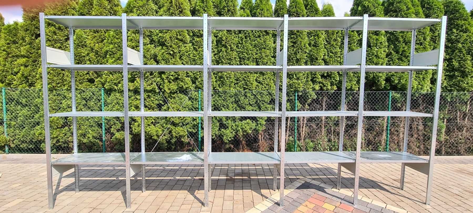 Regały magazynowe używane ocynk 40gł x100x200-300cm wys. ocynkowany