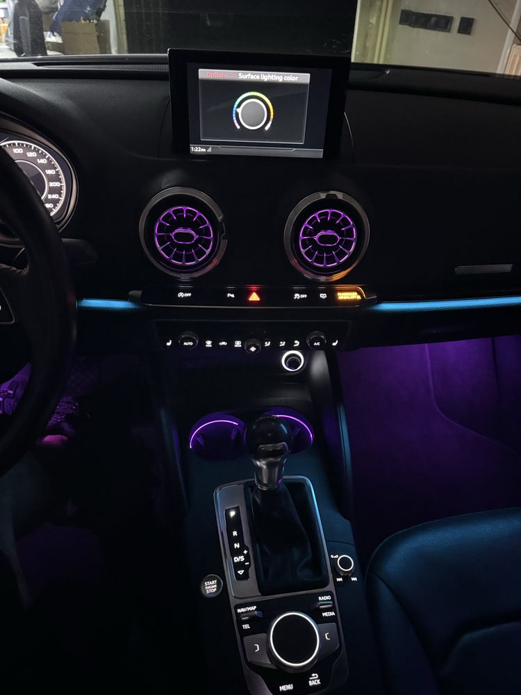 Комплект Ambient light Audi A3 V8 2015-2021 заміна декору+дифлектори