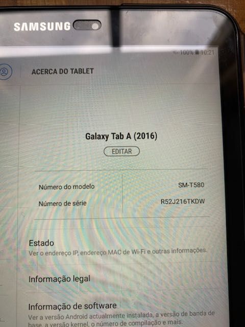 Tablet Samsung tab A 2016