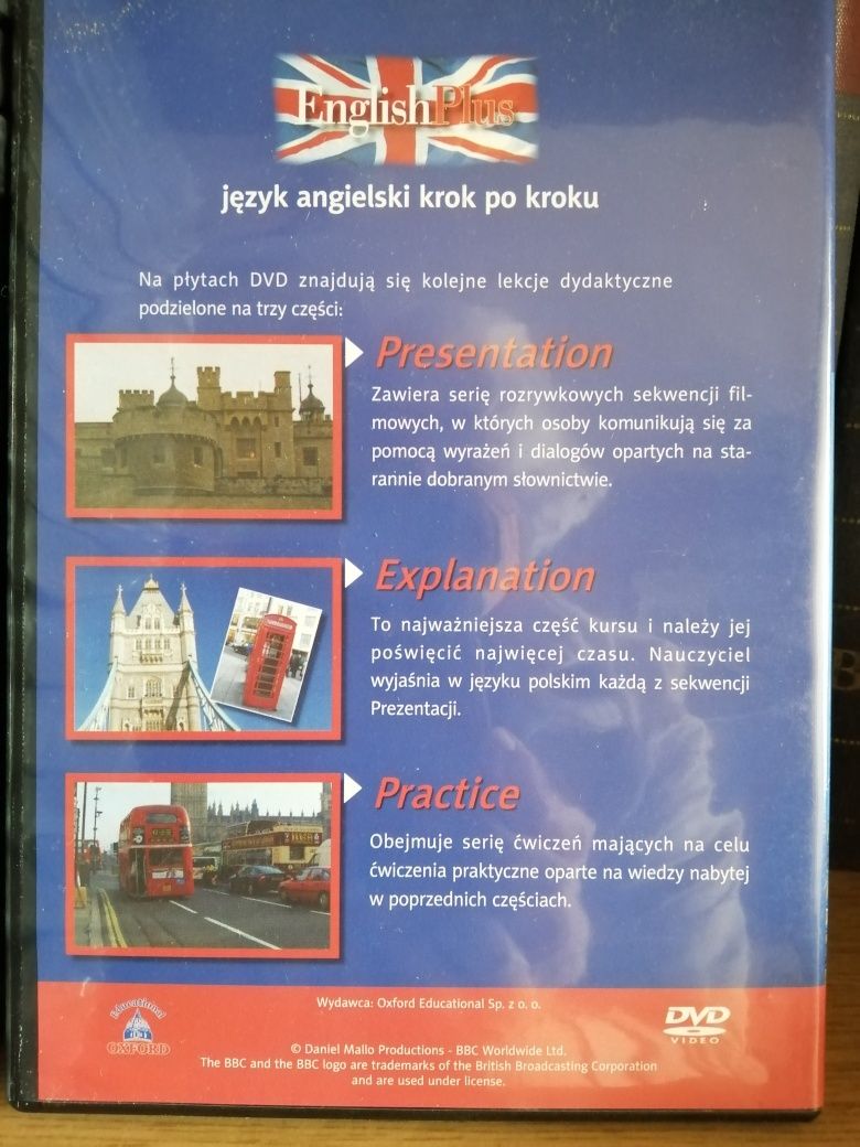 Kurs do nauki języka angielskiego na DVD.