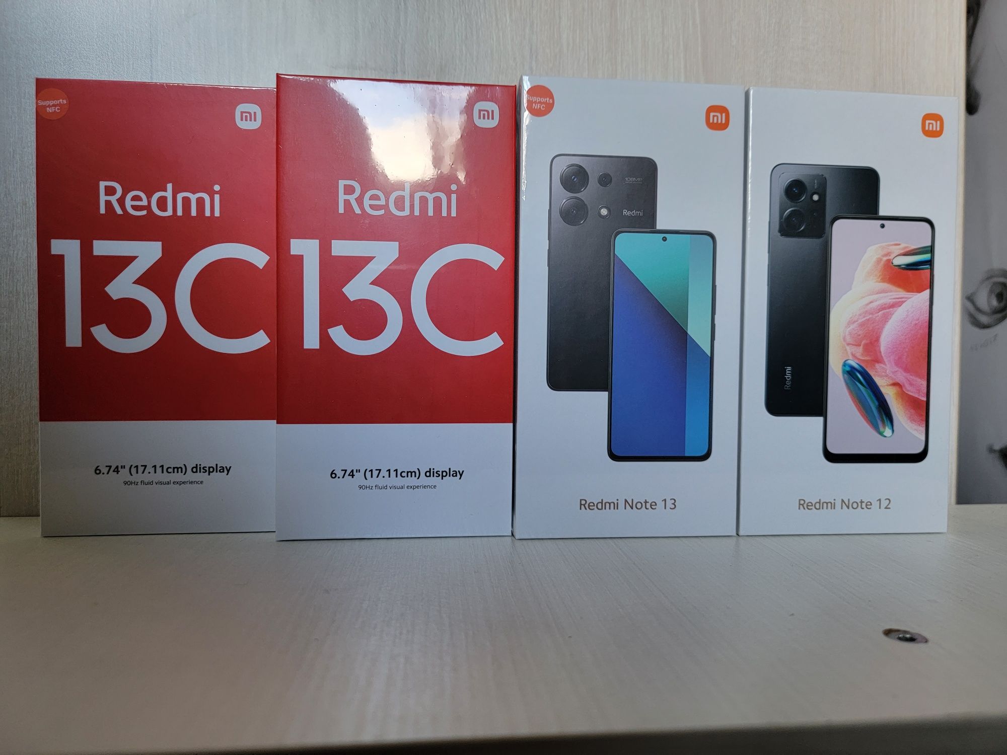 Смартфоны  Redmi Note 12 8/128; 8/256;  Redmi Note 13 NFC 8/256