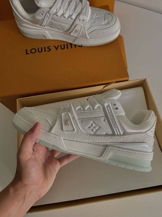 Louis Vuitton LV Trainer – Branco Triple White – Originais com Caixa