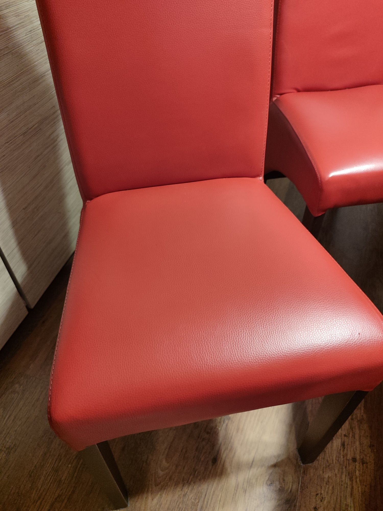 Krzesła skórzane 6 sztuk do salonu / jadalni