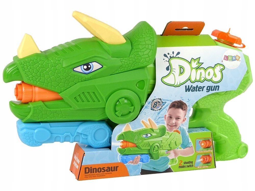 Pistolet Na Wodę Dinosaur Triceratops 1330 ml Ziel