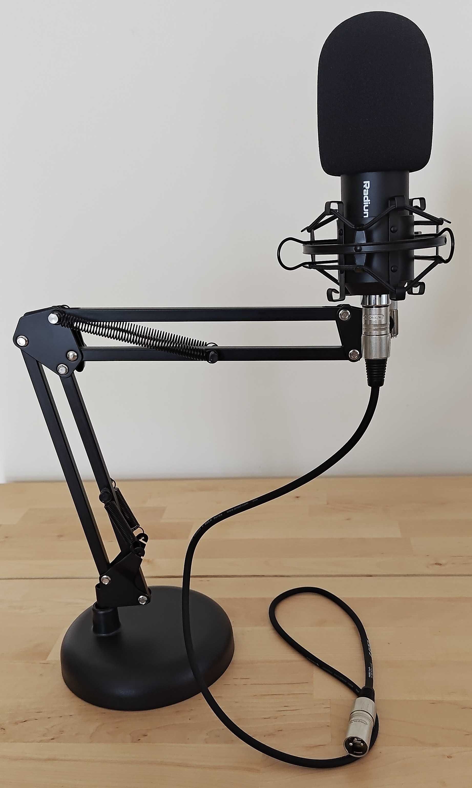 Mikrofon pojemnościowy Genesis Radium 300 XLR z dodatkowym statywem