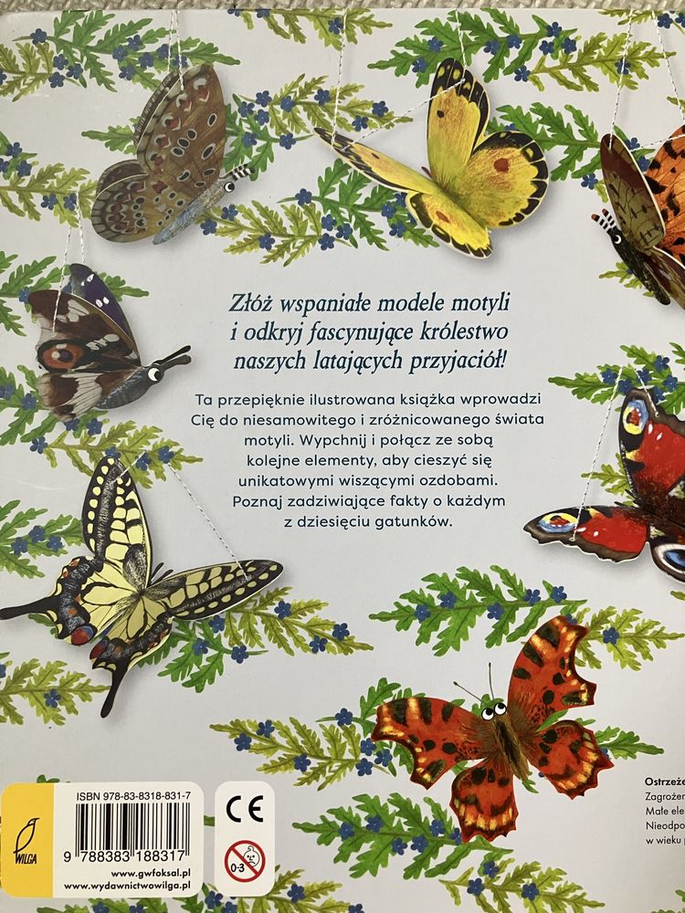 Książka Motyle Młodzi Przyrodnicy Modele do złożenia