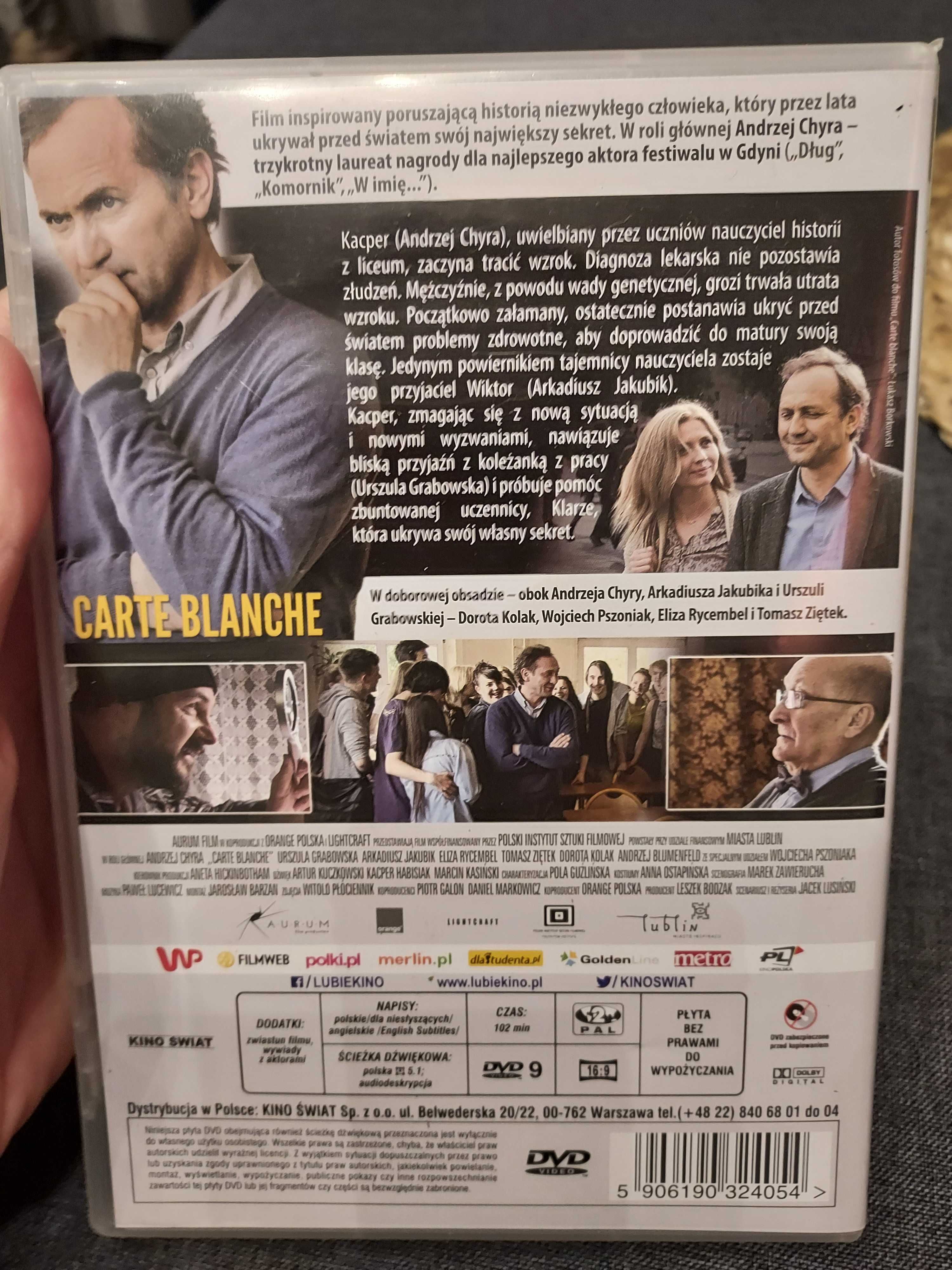 Film na DVD Carte Blanche nie widzę inaczej