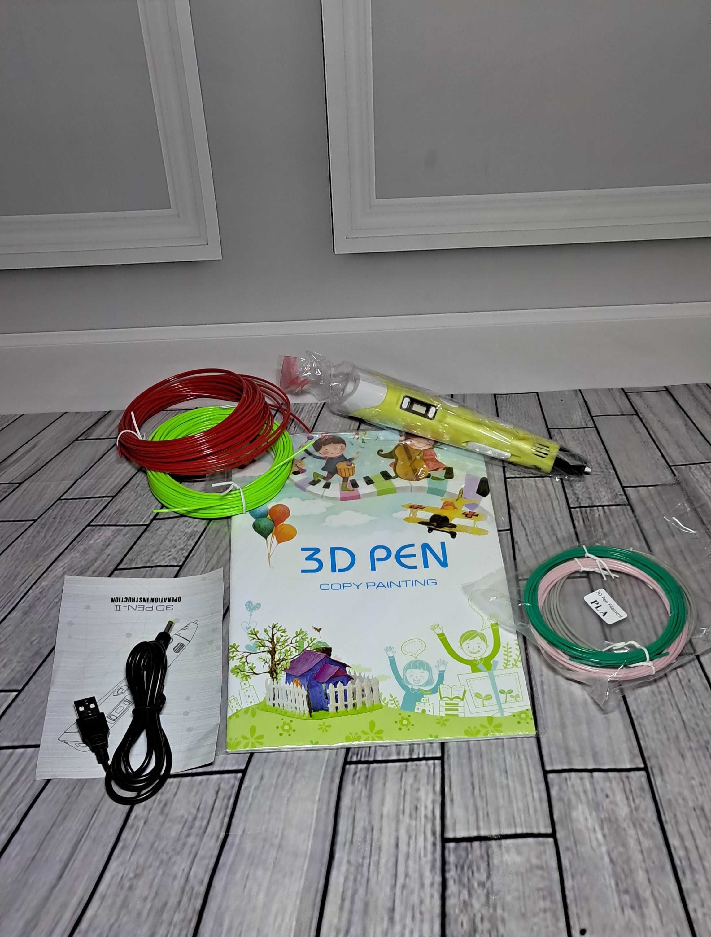 Długopis drukarka 3d + 40 szablonów zestaw PEN PLA 3x3m + 20m GRATIS