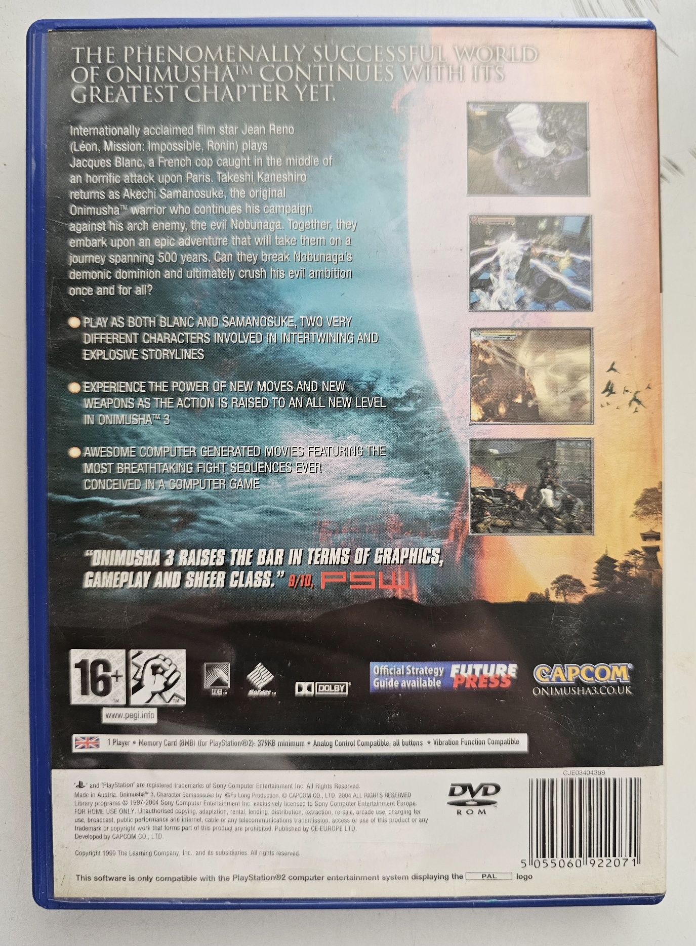 Gra na ps2 Onimusha 3 super stan
