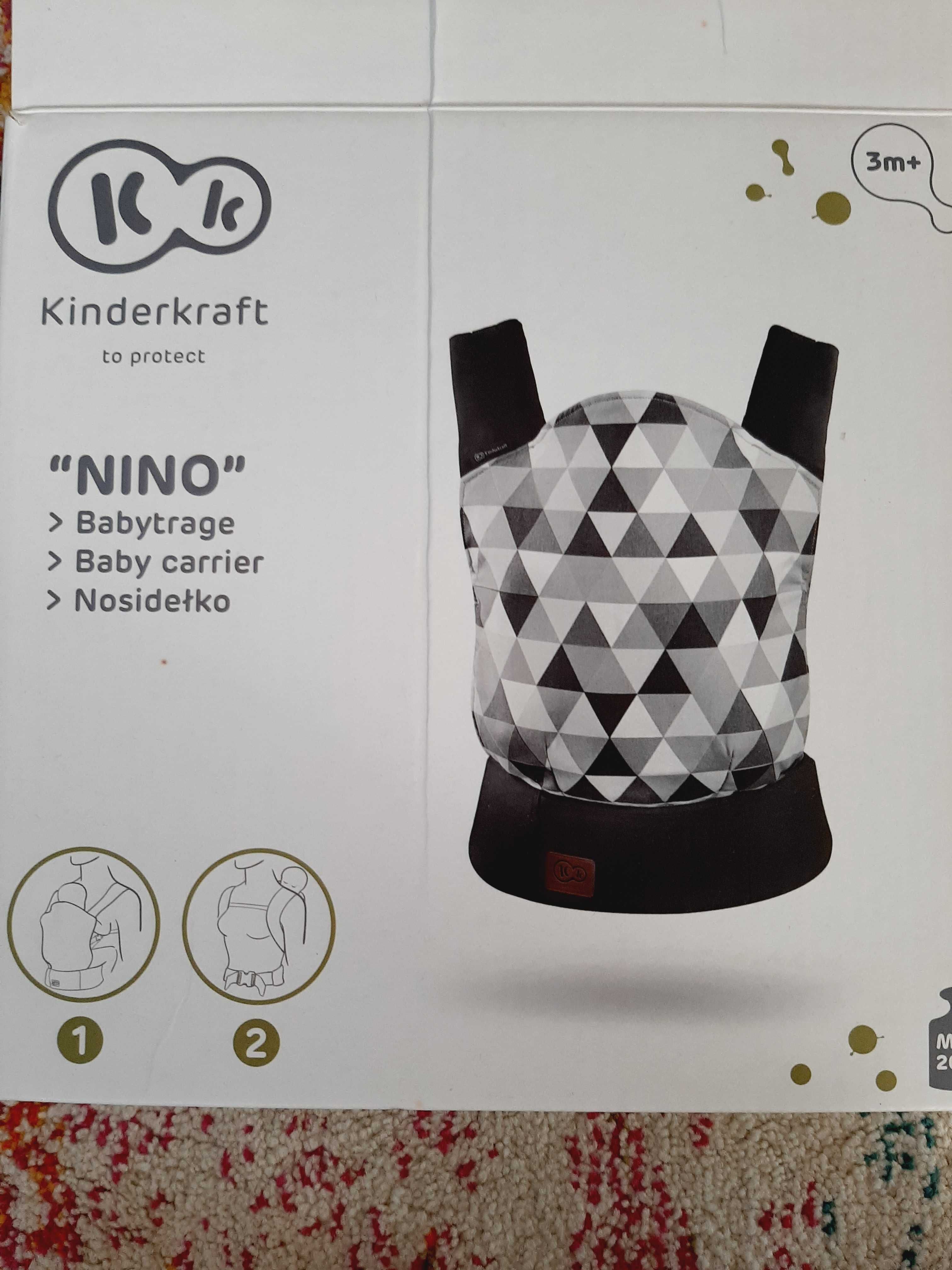 Kinderkraft Nosidełko Ergonomiczne NINO - Szary