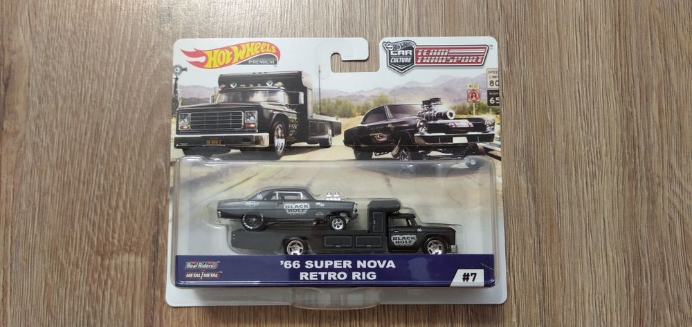 Hot Wheels Team Transport Chevy Nova Retro Rig