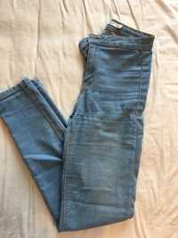 Spodnie jeansy jeans dżinsy jasne 34 s bershka rurki