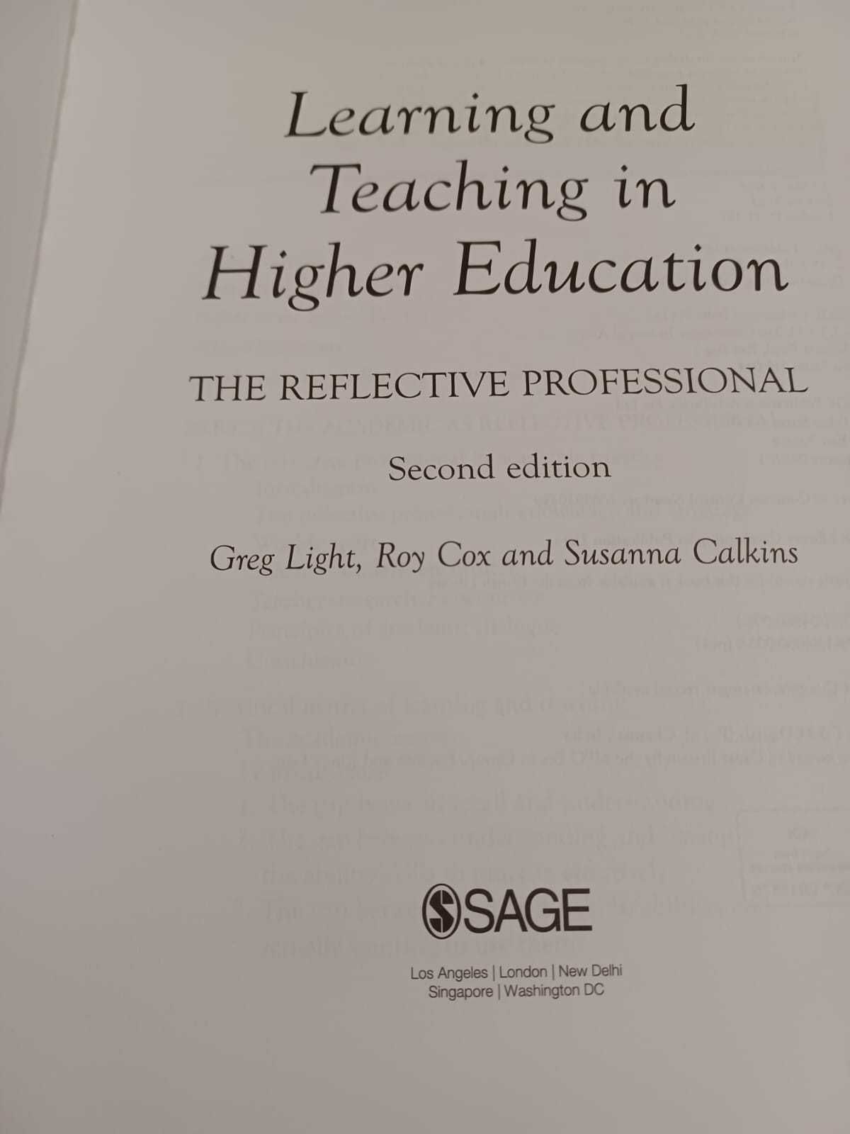 Learning and Teaching in Higher Education