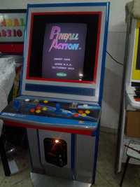 Máquina arcade como nova jogo Pinbal original