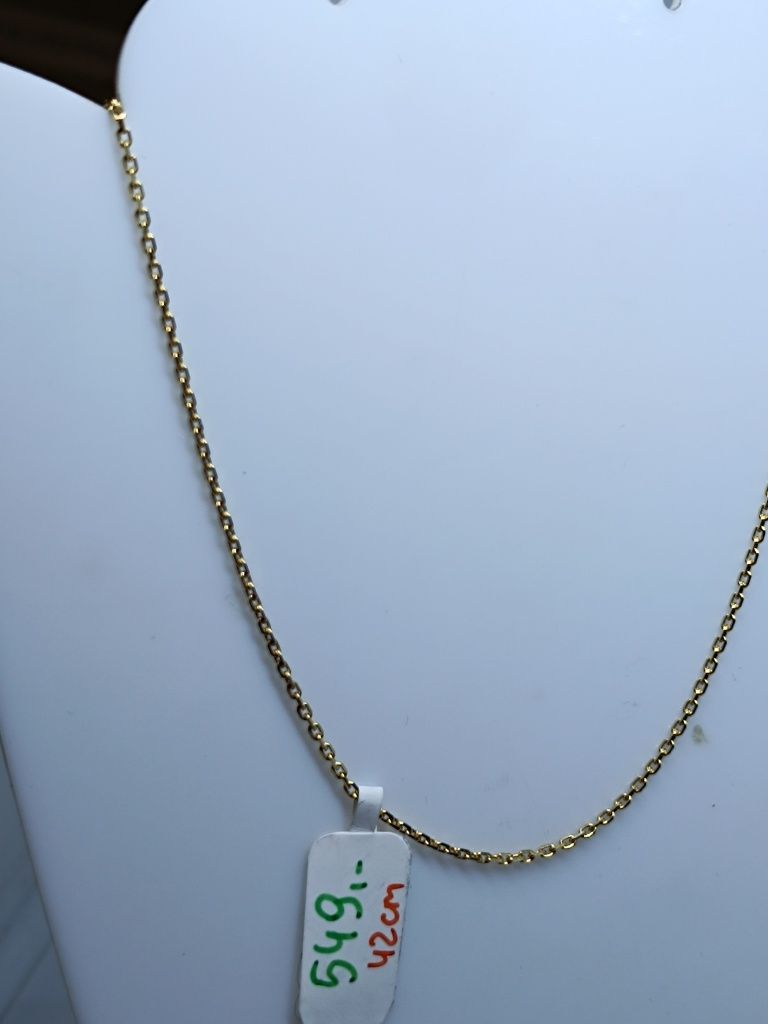 Złoty łańcuszek złoto 585 42cm