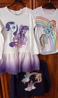 Bluzeczki z H&M. My Little Pony 134cm