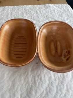 Grande panela em grés vintage francês