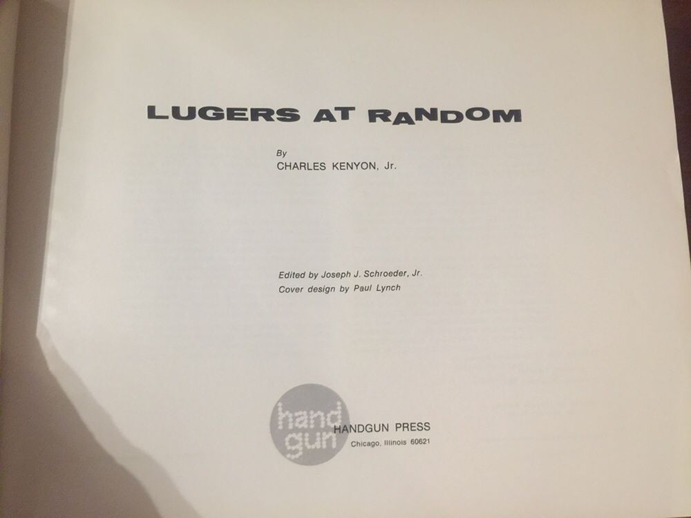 Livro Armas Lugers at random - 1a edição 1969