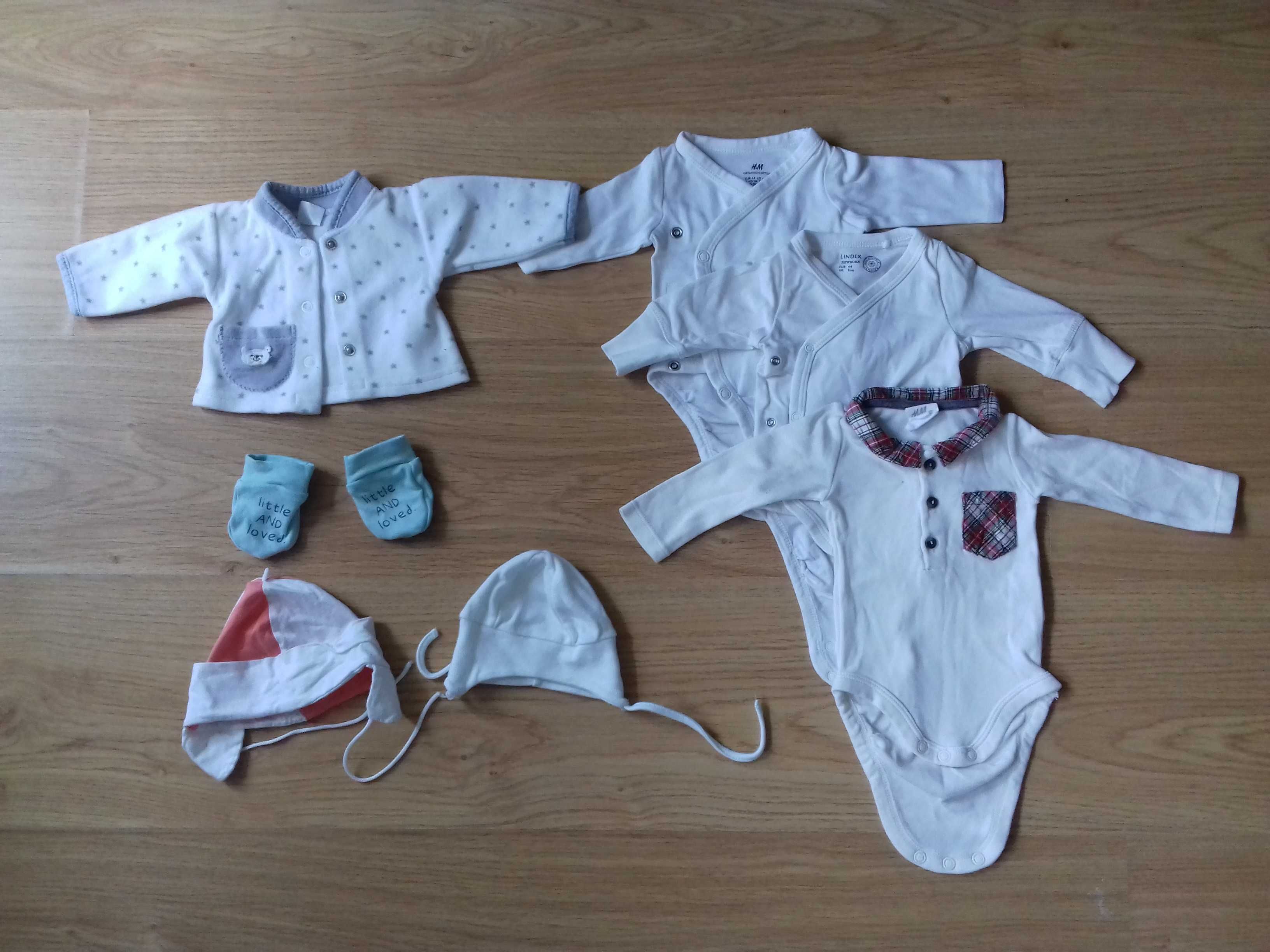 ubranka dla dziecka - rozmiar 44 wcześniak / noworodek pajacyki