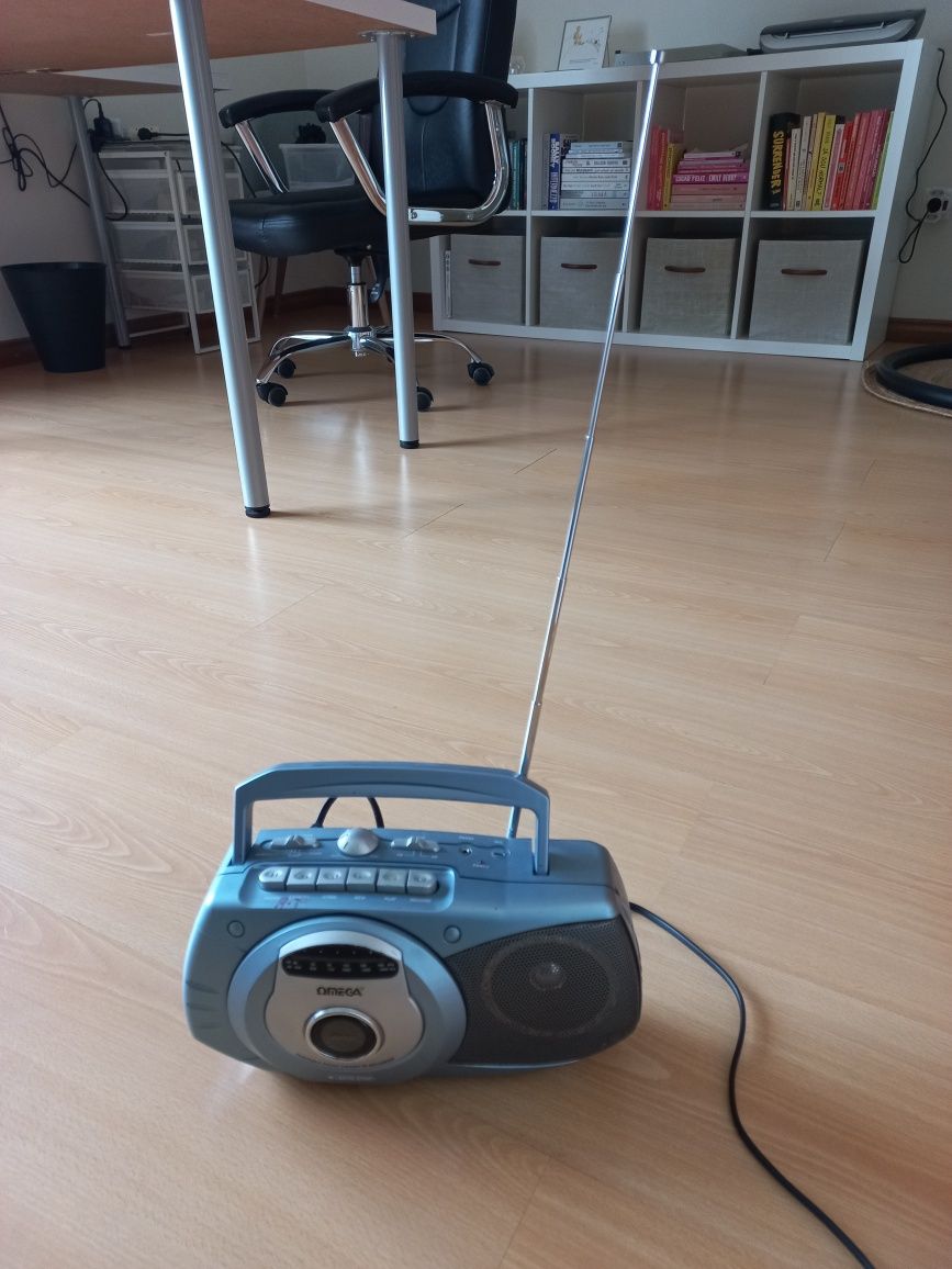 Rádio a funcionar