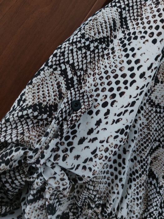 ZARA lekka sukienka jak NOWA wzór węża zwierzecy motyw 38 M