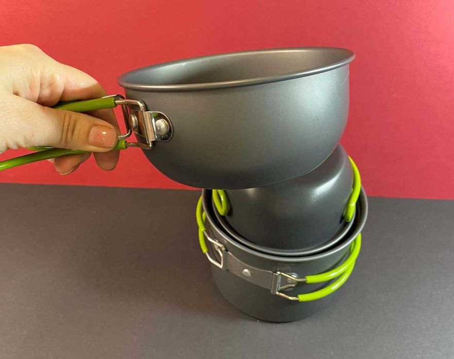 Кемпинговый набор посуды 4 кастрюли з чохлом