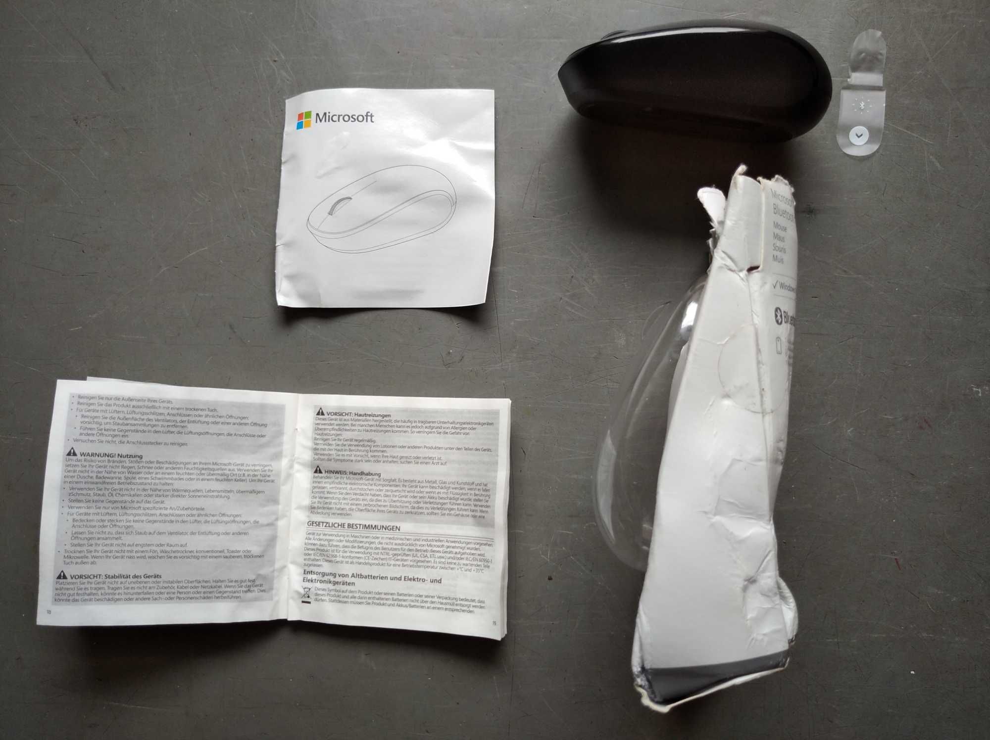 myszka microsoft bluetooth jak nowa pudelko duzo zdjec