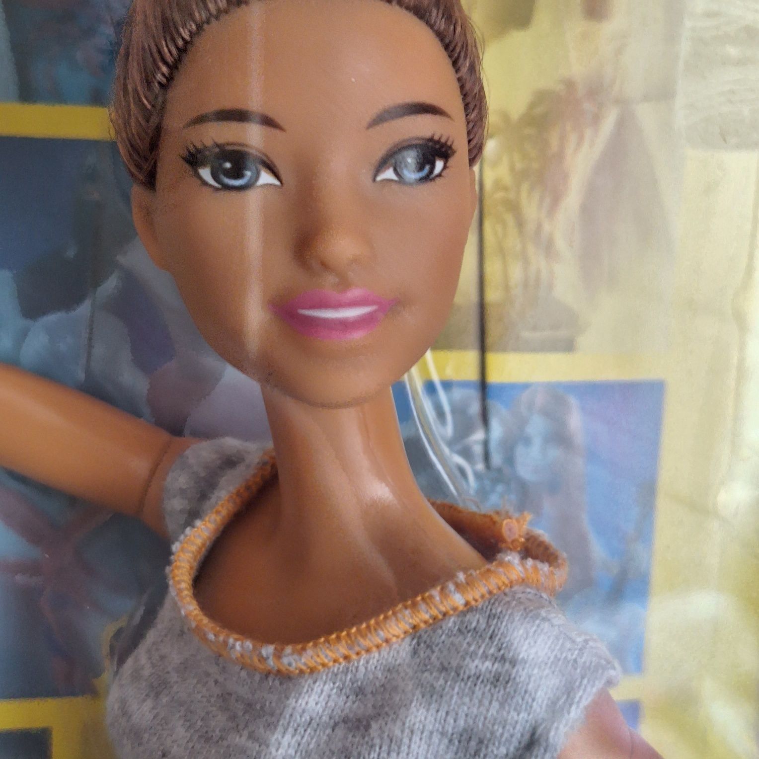 Барбі мтм, Barbie made to move, FTG82, Барбі пучок, шатенка, шарнірна