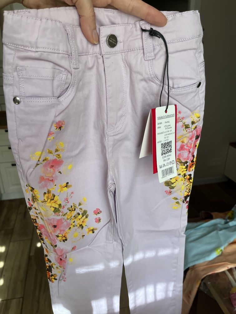 Летние джинсы/брюки "Glo-Story"/Венгрия, рост 116,122 см.