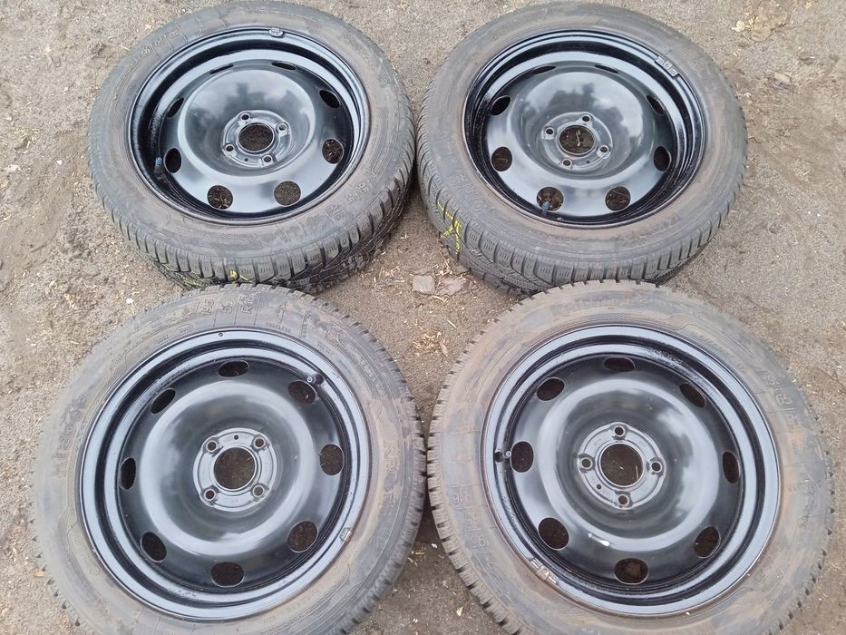 felgi stalowe koła 4x108 Peugeot 207 opony zimowe 195/55 R16 7mm
