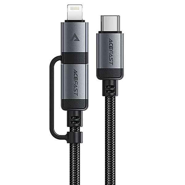 Kabel Acefast C20-01 USB-C - USB-C/Lightning 60W/30W 480Mb/s 3A 1.2m -
