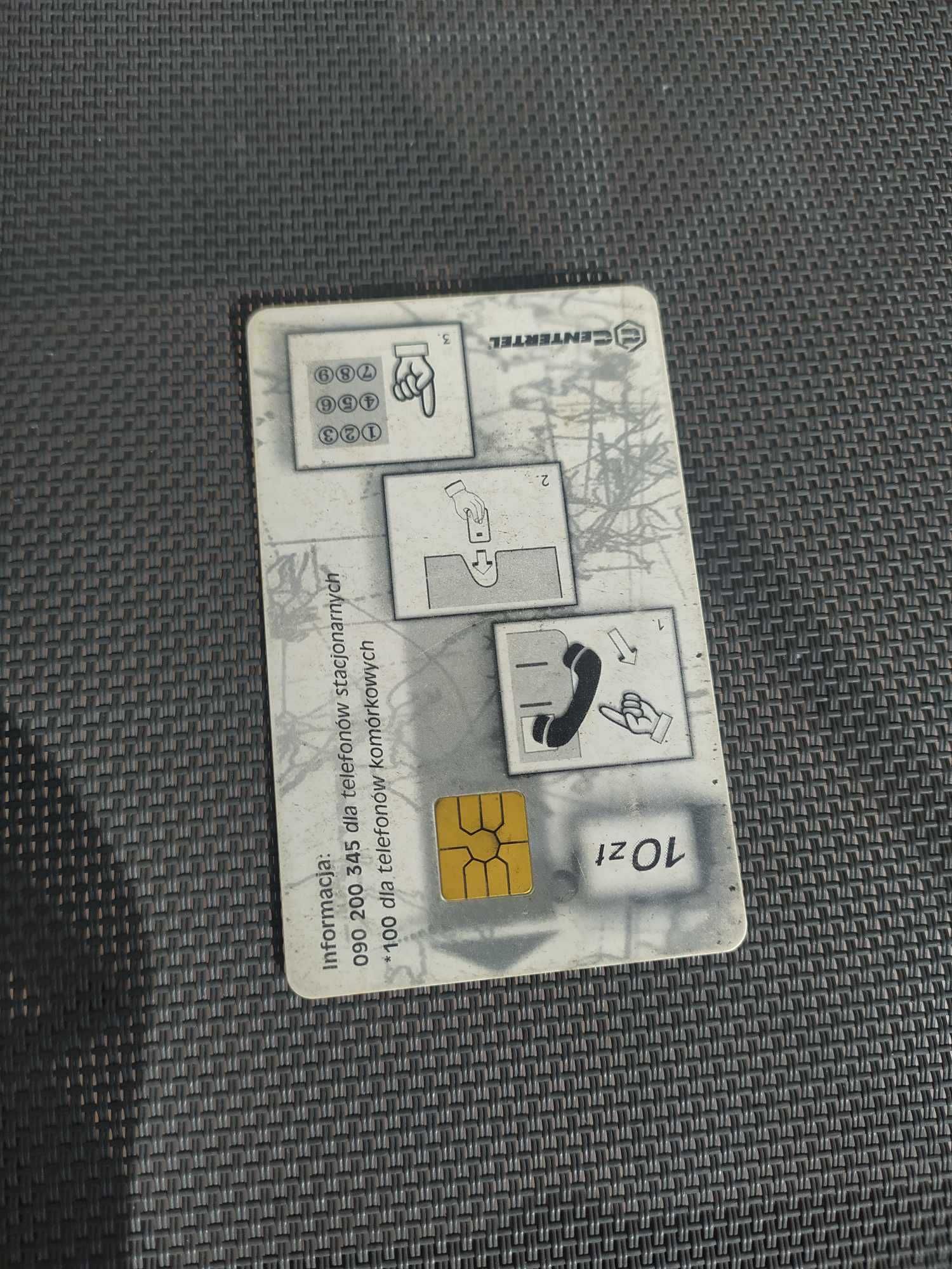 Centertel - automat komórkowy, karta telefoniczna, nieużywana, unikat