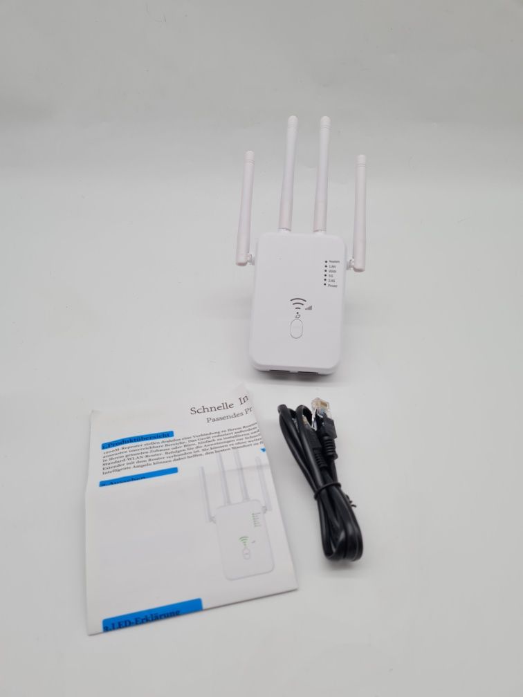 Wzmacniacz sygnału Wi-Fi 1200 Mbit/s z portem LAN/WAN 5GHz/2,4GHz