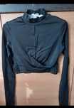 H&M czarny crop top nowy 36