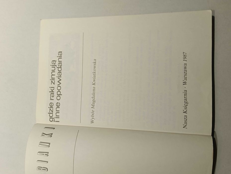 Witali Bianki Gdzie raki zimują i inne opowiadania