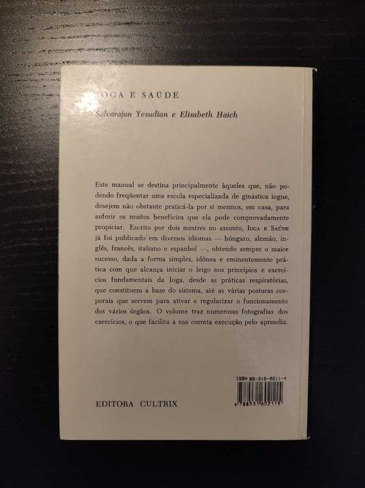 (Env. Incluído) Ioga e Saúde de Elisabeth Haich