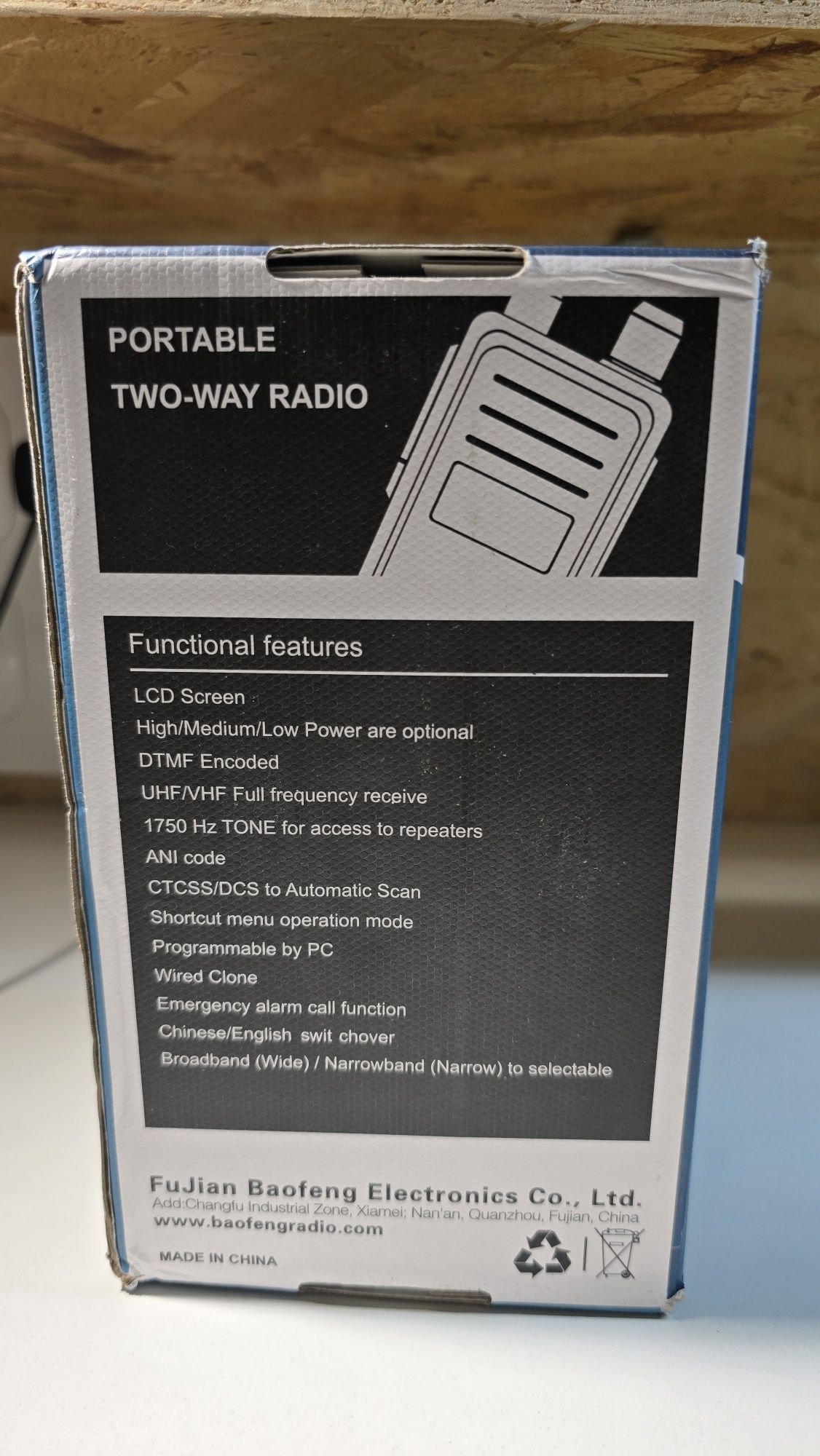 Rádio HT Baofeng BF-H7 - Portátil