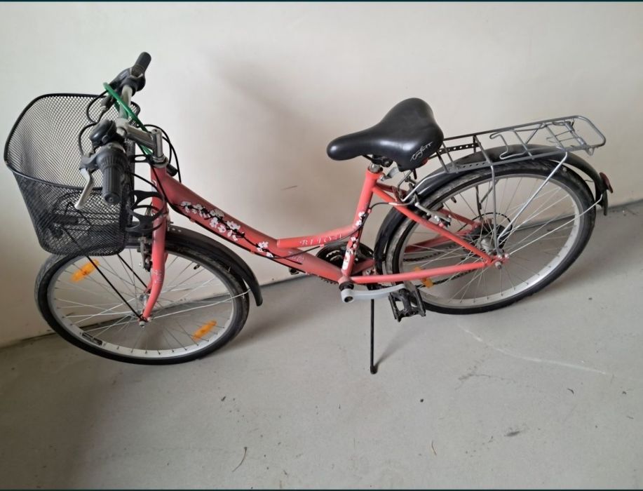 Rower 24 koła różowy